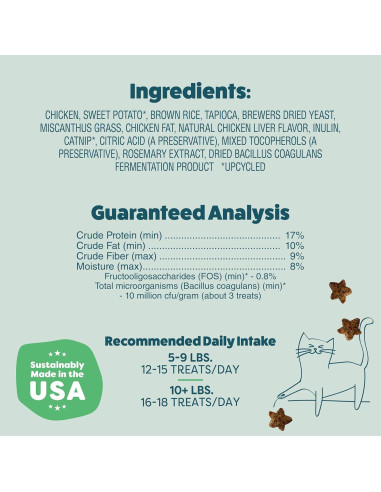 Golosinas para Gatos Shameless Pets 3x2.5oz Pollo Catnip