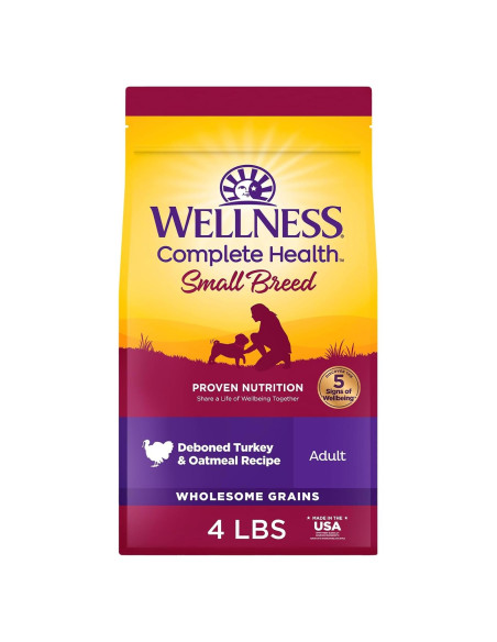 Comida Seca para Perros Wellness 4 Libras Pavo y Avena