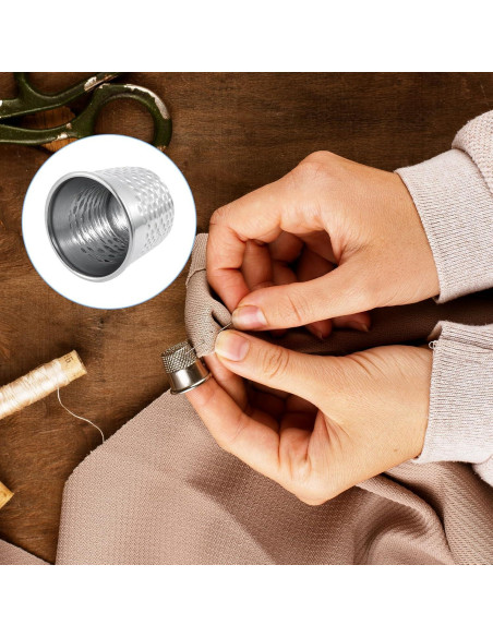 80 Dedales de Metal para Coser a Mano Lusofie - 1.5cm