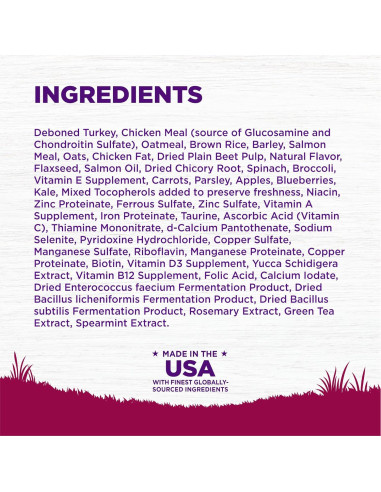 Comida Seca para Perros Wellness 4 Libras Pavo y Avena