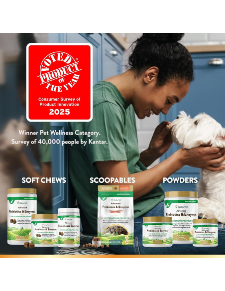 Suplemento Probioticos y Enzimas NaturVet 70 Golosinas