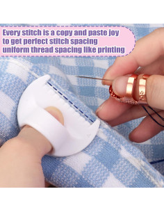 Kit de Herramientas de Costura Dexspoeny - 4 Bloqueos y 2 Dedales 2
