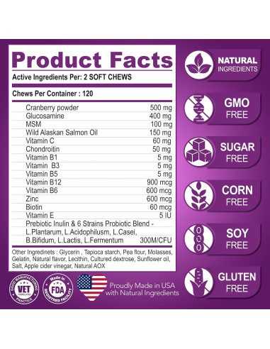 Multivitamina Masticable para Perros Vet Promise 120 Unidades