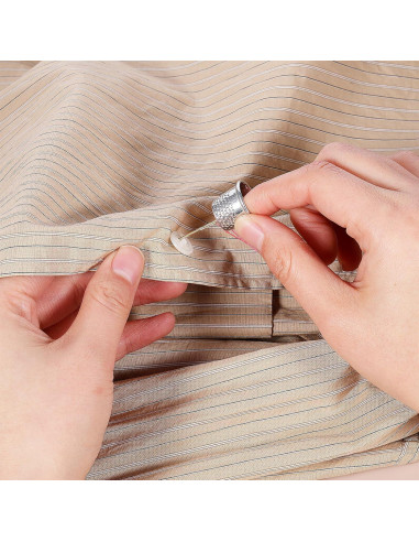 80 Dedales de Metal para Coser a Mano Lusofie - 1.5cm