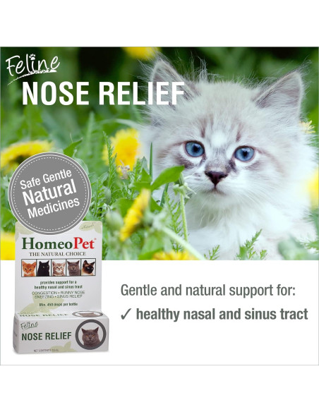 HomeoPet Alivio Nasal para Gatos 15 ml - Suplemento Natural