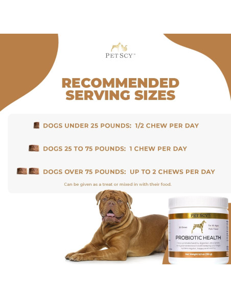 Golosinas Probioticas para Perros PetScy 30 Unidades