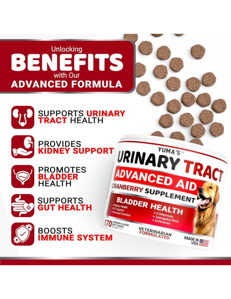 Suplemento Urinario para Perros YUMA'S 170 Golosinas