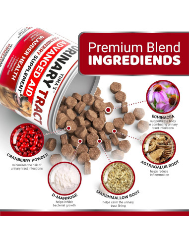 Suplemento Urinario para Perros YUMA'S 170 Golosinas