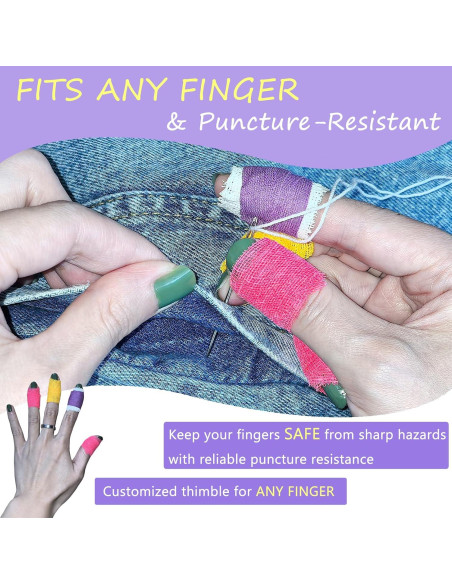 Dedales Envueltos Multicolor Gocosy 4 Paquete para Coser