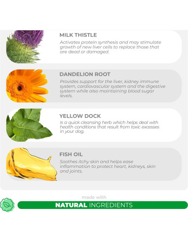 Cardo Mariano para Perros VITA PET LIFE 120 Tabletas