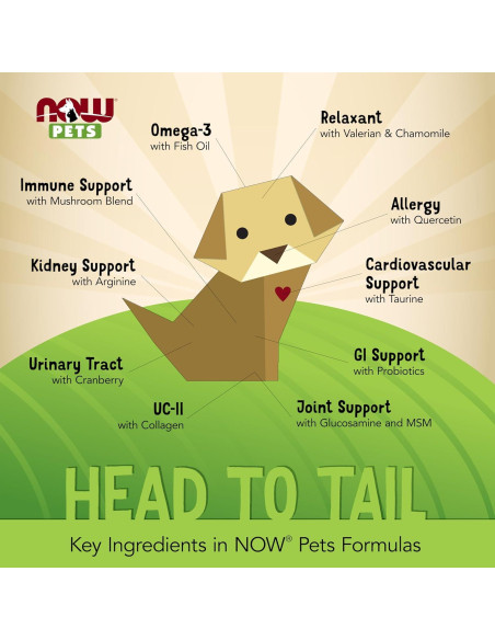 Suplemento Articular para Perros y Gatos NOW 60 Tabletas