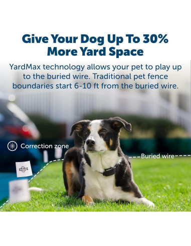 Collar Eléctrico PetSafe YardMax para Perros 2,27 kg+ Negro