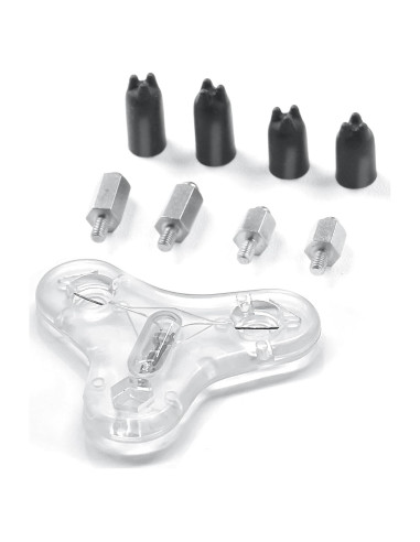 Punto de contacto Bousnic con silicona y luz de prueba