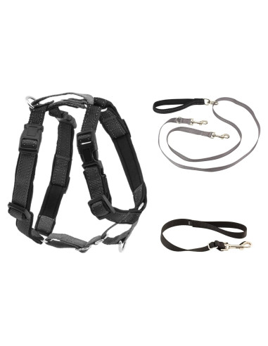 Arnés PetSafe 3 en 1 Ajustable Pequeño Negro con Correa