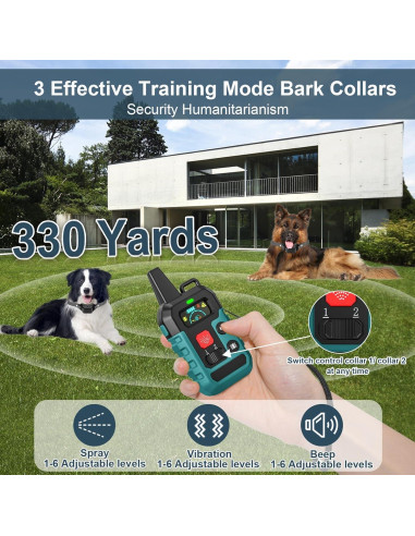 Collar de Entrenamiento Citronela KDSZJDV T510 IPX7 4 Modos