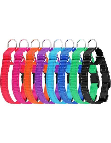 Collar Martingale Reflectante Plutus Pet M 40-50 cm Púrpura