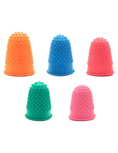 Dedales de Goma BlingKingdom 5 Piezas 5 Tamaños y Colores