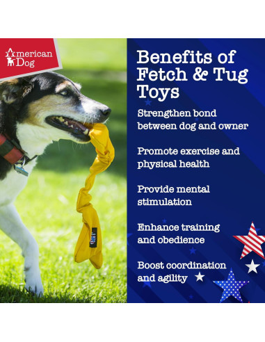 Hueso Bungee American Dog 30 cm Juguete para Perros