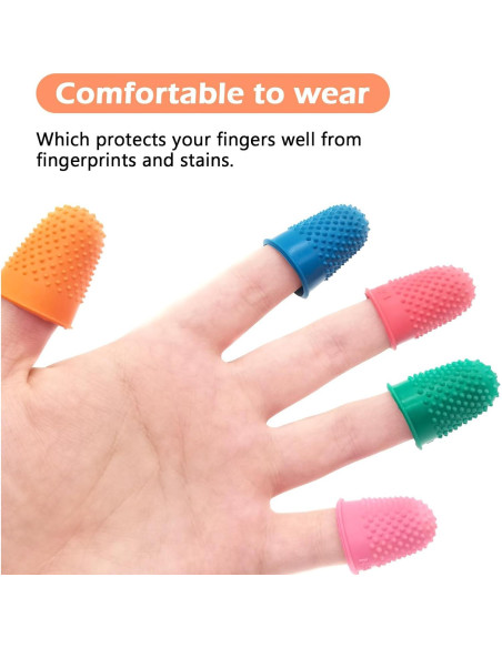 Dedales de Goma BlingKingdom 5 Piezas 5 Tamaños y Colores