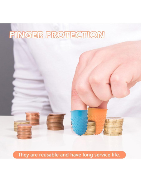 Dedales de Goma BlingKingdom 5 Piezas 5 Tamaños y Colores