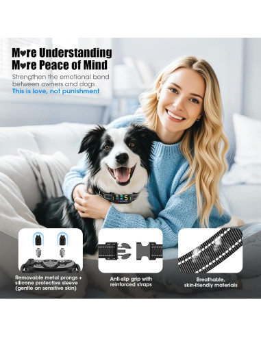 Collar Antibark Inteligente Oliry S1 Pro para Perros