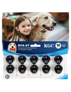 Paquete de 10 Baterías RFA-67 6V KGC para Collares PetSafe
