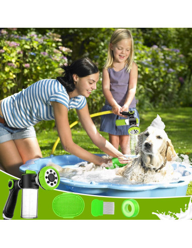 Accesorio de Manguera para Lavado de Perros YCCOKJJ Verde