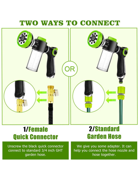 Accesorio de Manguera para Lavado de Perros YCCOKJJ Verde