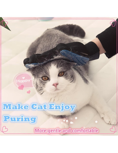 Guantes de Aseo para Mascotas DuDu Bear 2024 Azul Grande