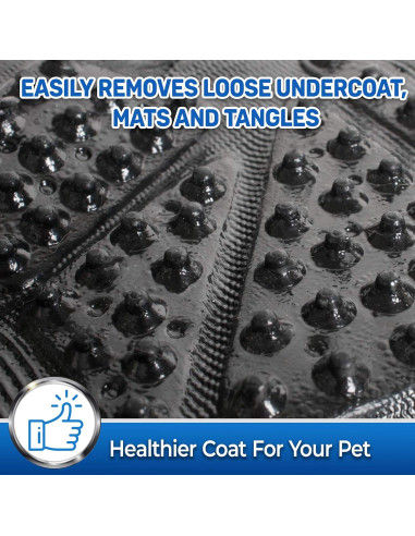 Guantes de Aseo para Mascotas Pet Magasin Mediano Negro