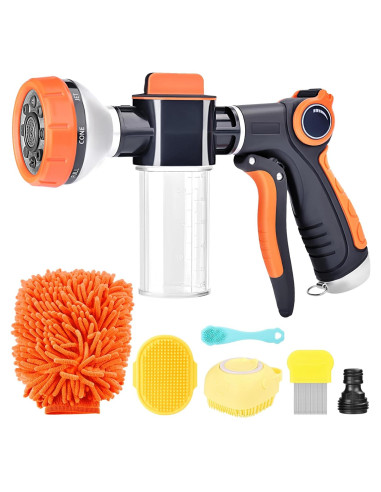 Boquilla de Manguera EVILTO para Baño de Perros 8 en 1