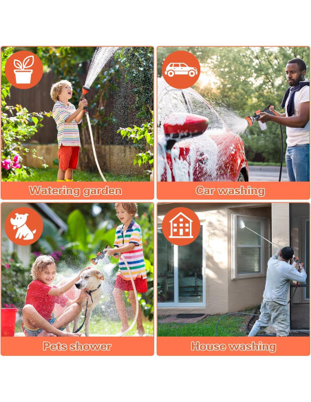 Boquilla de Manguera EVILTO para Baño de Perros 8 en 1