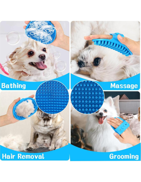 VIWIK Juego de Cepillos para Cuidado de Perros 3 Piezas