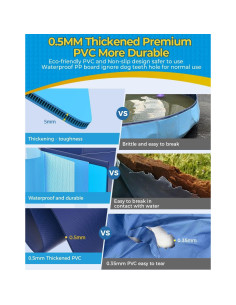 Piscina Plegable VISTOP para Perros y Niños 119 cm Azul 2