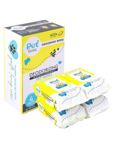 Toallitas Hipoalergénicas Pet Faves 400 Unidades para Perros