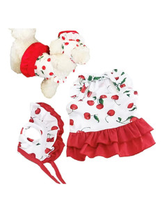 Traje de baño para perros IMDOUBLEDOU XX-Grande Cereza