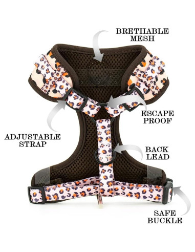 Conjunto Arnés y Correa para Perros COOWONE Talla L