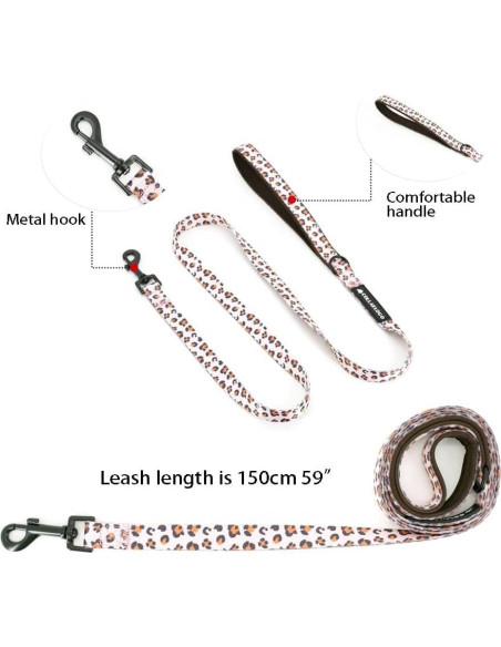 Conjunto Arnés y Correa para Perros COOWONE Talla L