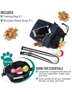 Bolsa de Golosinas para Perros PetAmi - Navy Jaspeado 2