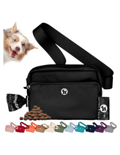Bolsa de Paseo para Perros Puppington 3 en 1 Negro Onyx