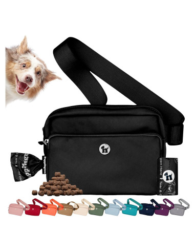 Bolsa de Paseo para Perros Puppington 3 en 1 Negro Onyx
