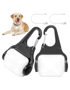 Luces LED para Perros Outopest, Collar Recargable IP65, 2 Pzs