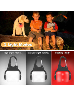 Luces LED para Perros Outopest, Collar Recargable IP65, 2 Pzs 2