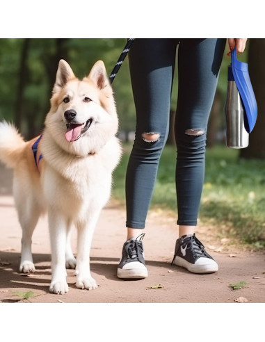 Botella de Agua para Perros Persure 800 ml Negra a Prueba de Fugas