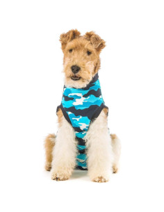 Traje de Recuperación para Perros Suitical Mediano Camuflaje