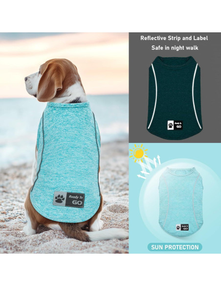 Camisa para Perros KYEESE Azul Lago M Transpirable Reflectante