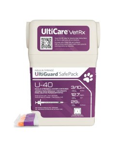 Paquete de 100 Jeringas de Insulina U-40 UltiCare VetRx 29g