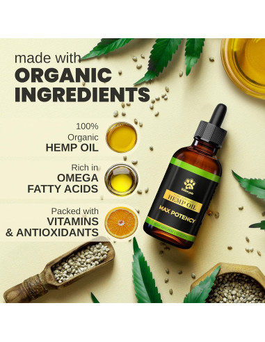 Aceite de Cáñamo para Perros y Gatos Billion Pets 28g