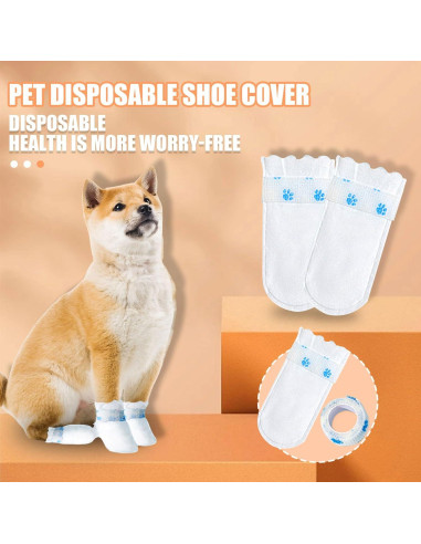 Botas desechables para perros Suxgumoe 20 piezas Grande
