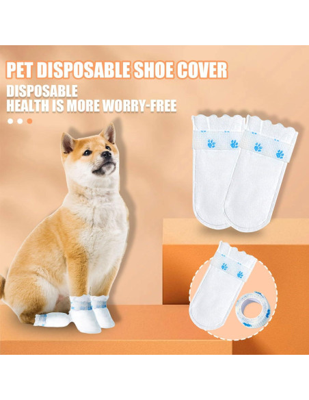 Botas desechables para perros Suxgumoe 20 piezas Grande